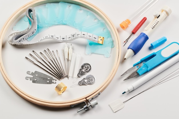 set de ace si ata pentru broderie